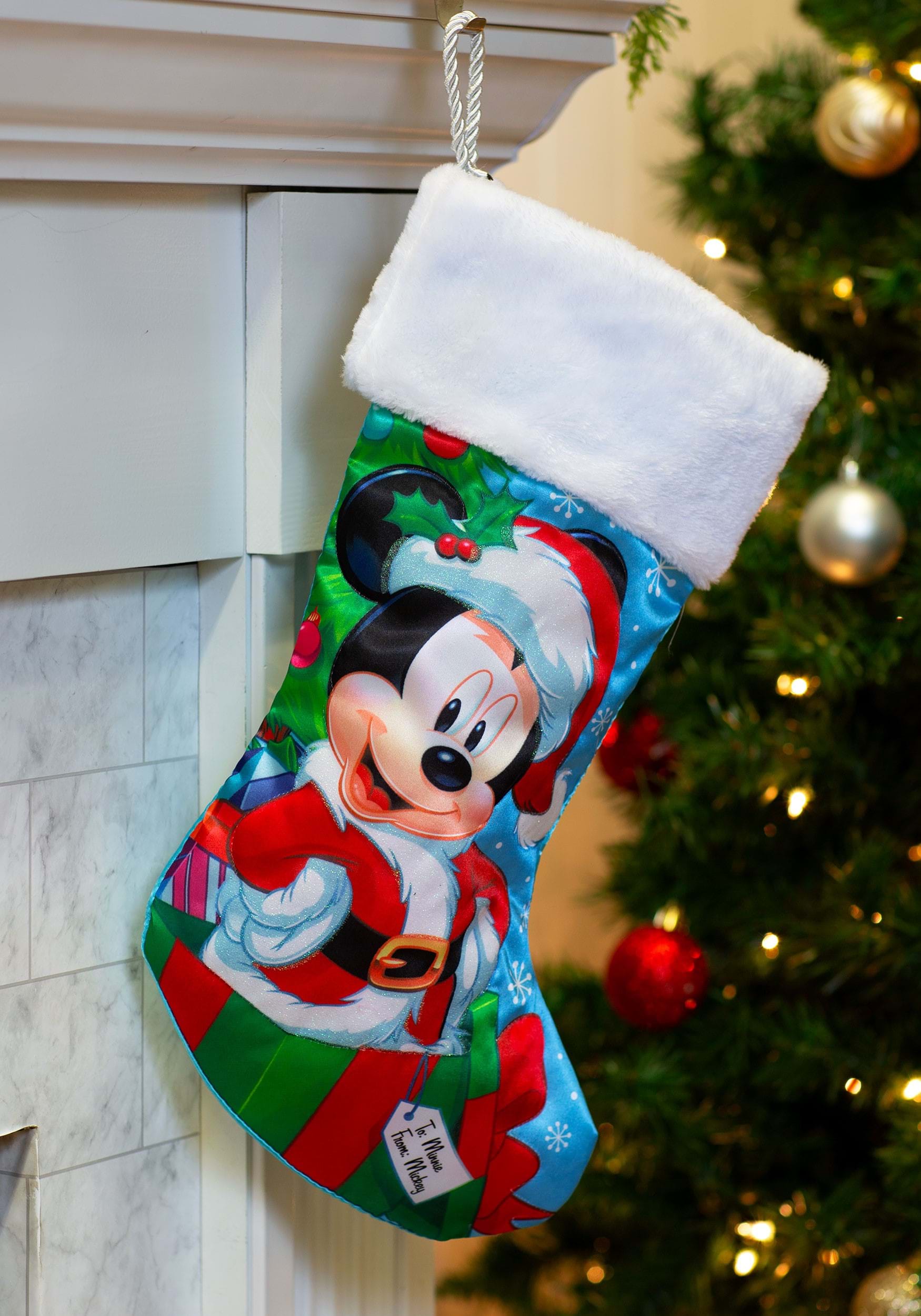 Santa Mickey Mouse 18 Inch Stocking