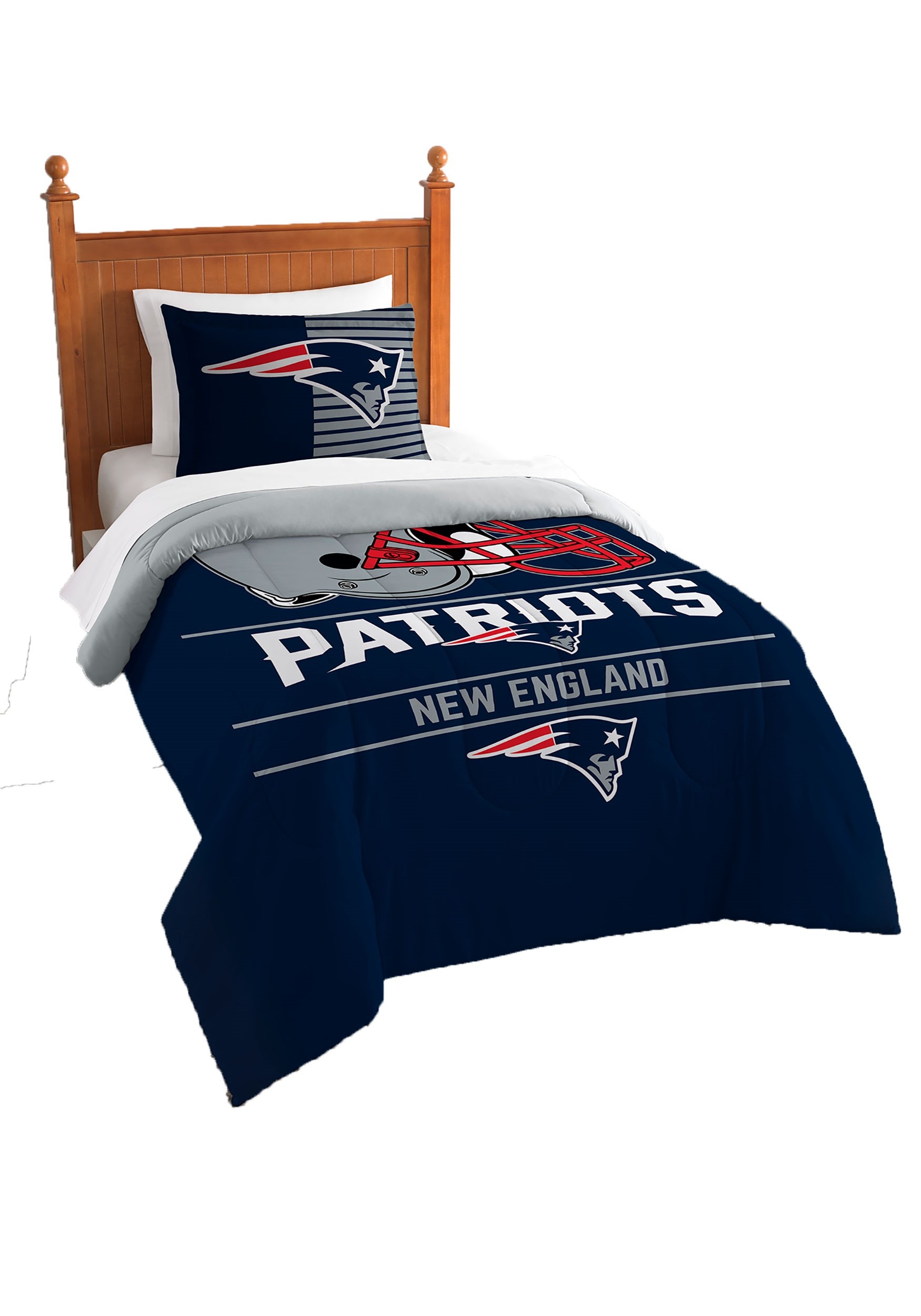 New England Patriots Twin Comforter Bedroom Set