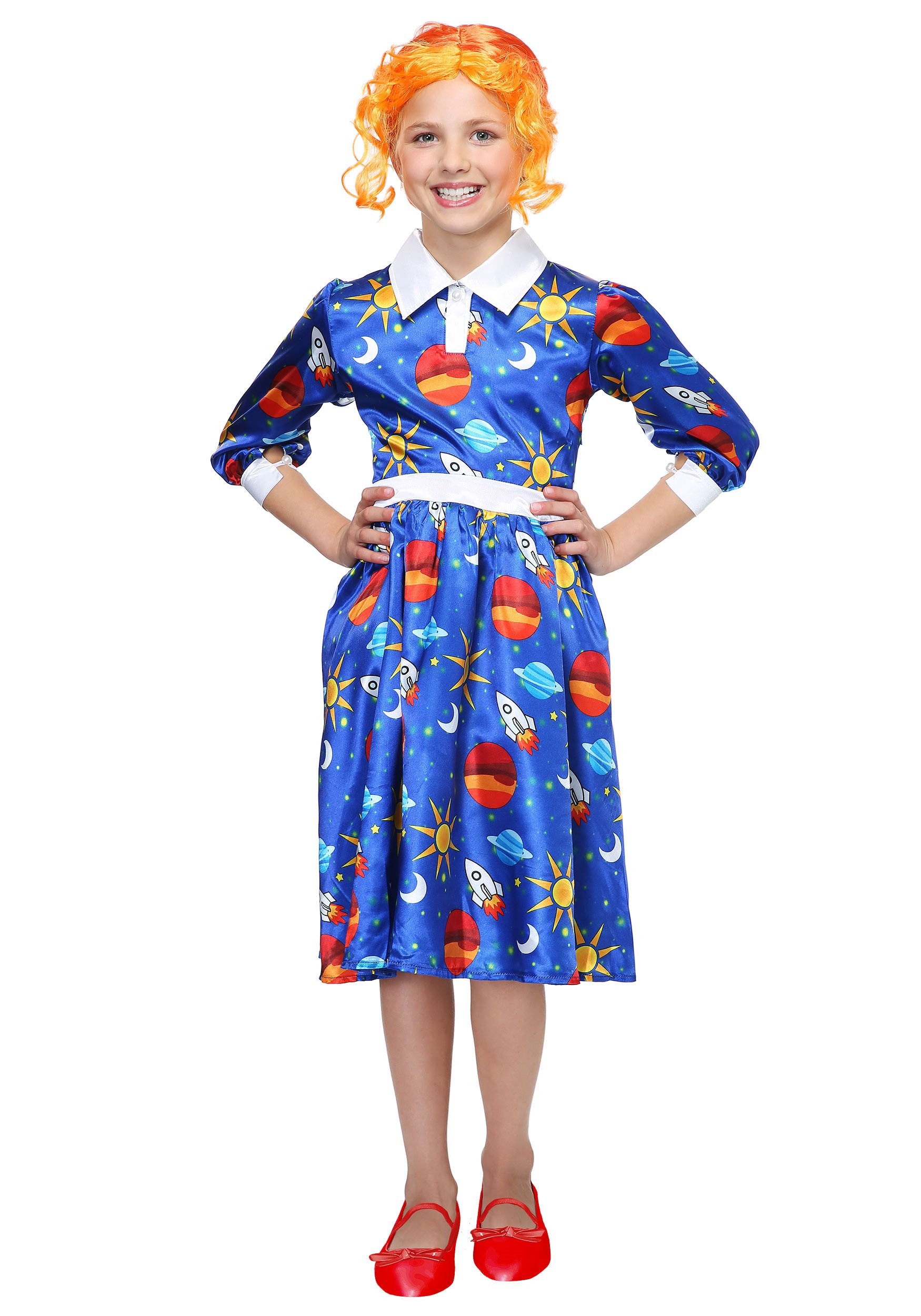 Photos - Fancy Dress FUN Costumes Magic School Bus Ms. Frizzle for Girls Blue/Red FUN6350CH