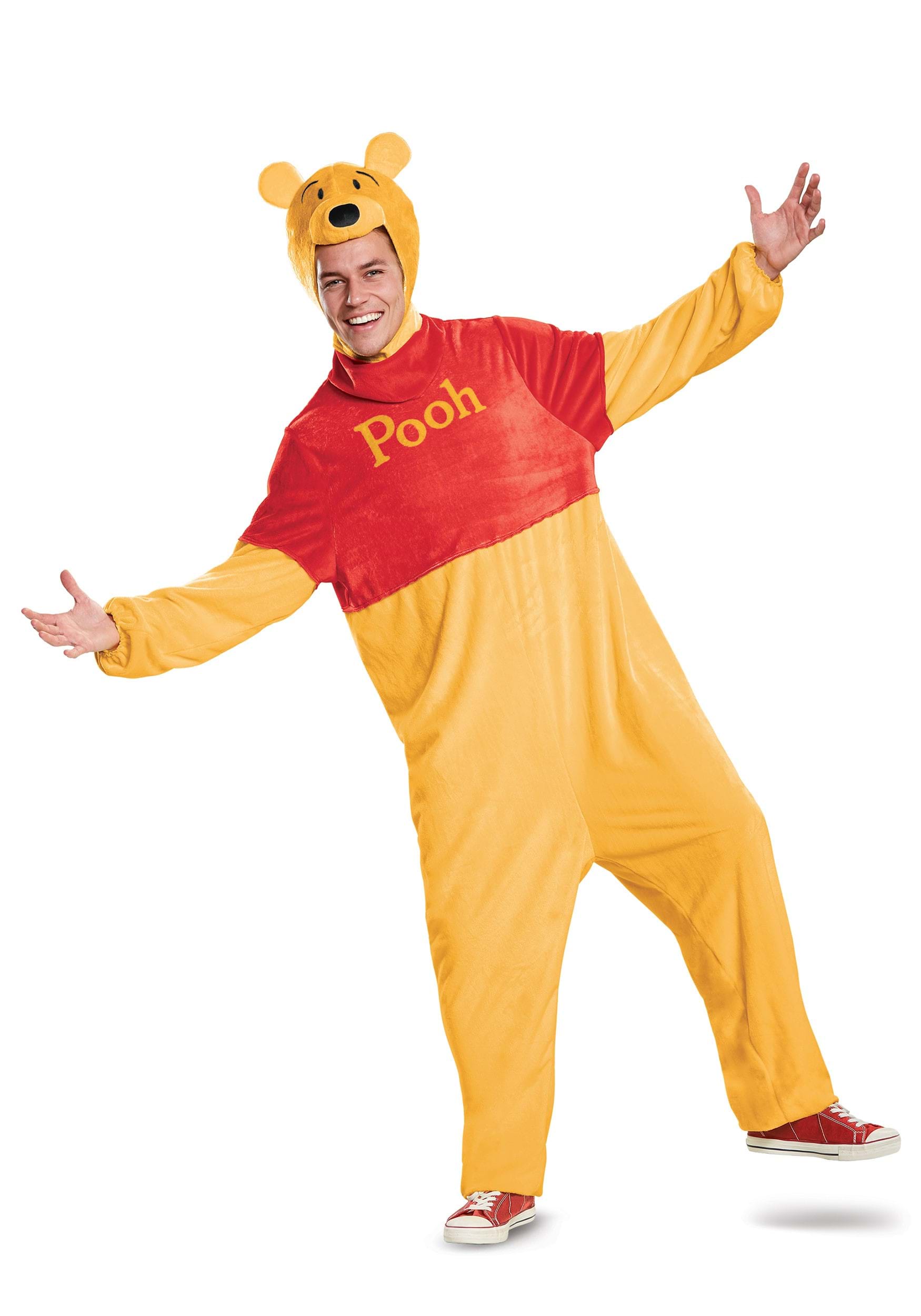 Photos - Fancy Dress Deluxe Disguise Limited  Winnie the Pooh Costume for Adults Orange/Red 
