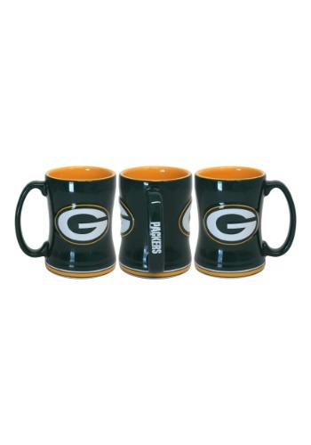 14oz Green Bay Packers Sculpted Relief Mug