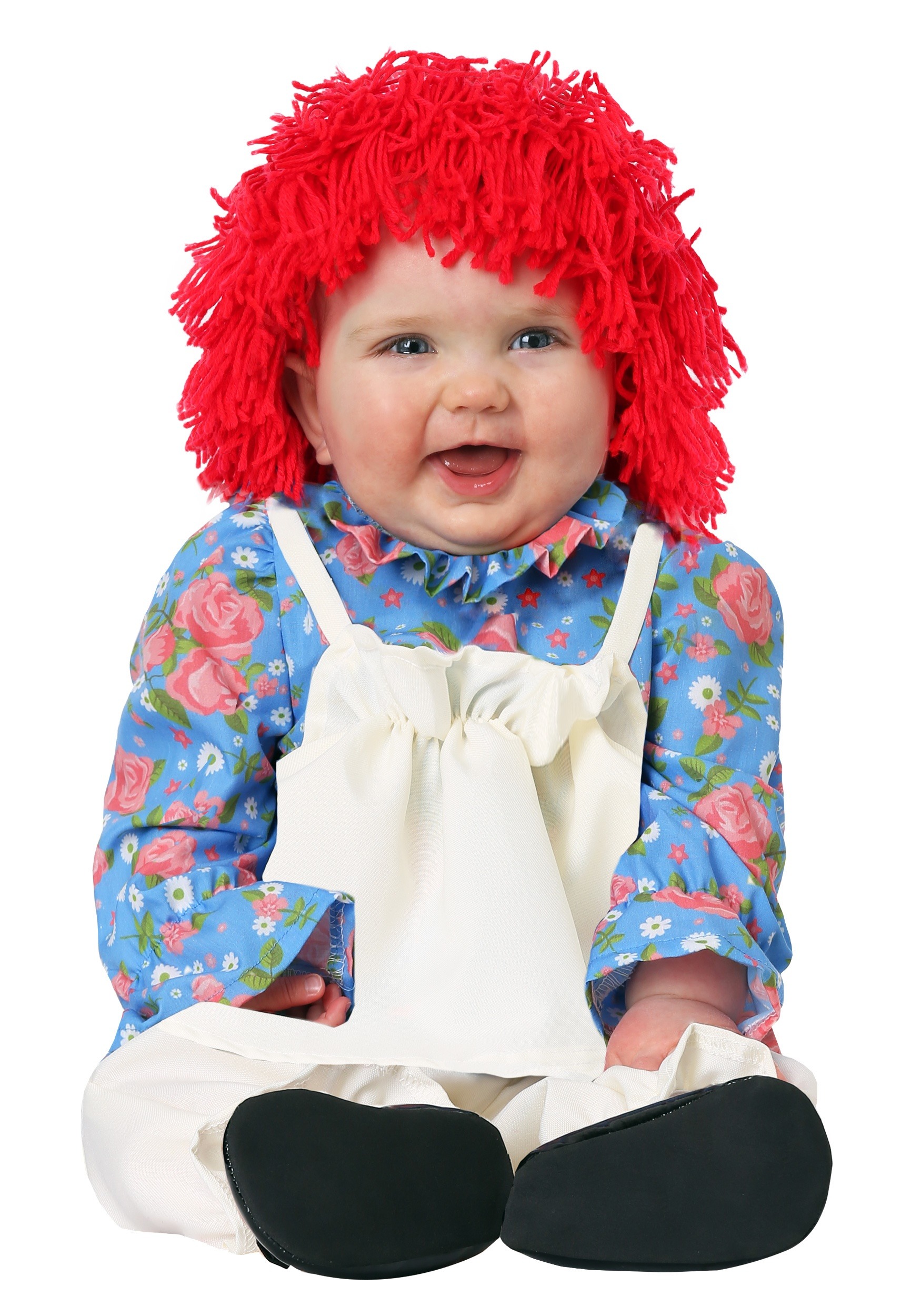 Photos - Fancy Dress FUN Costumes Infant Raggedy Ann Costume Brown/Blue/Red FUN2973IN