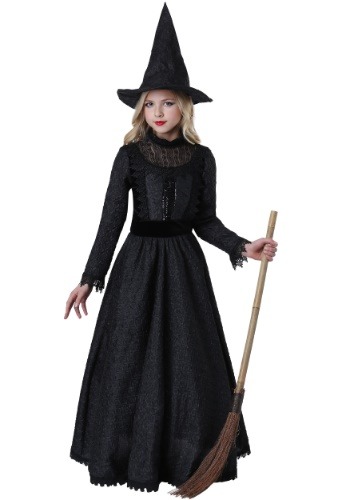 Girl's Deluxe Dark Witch Costume