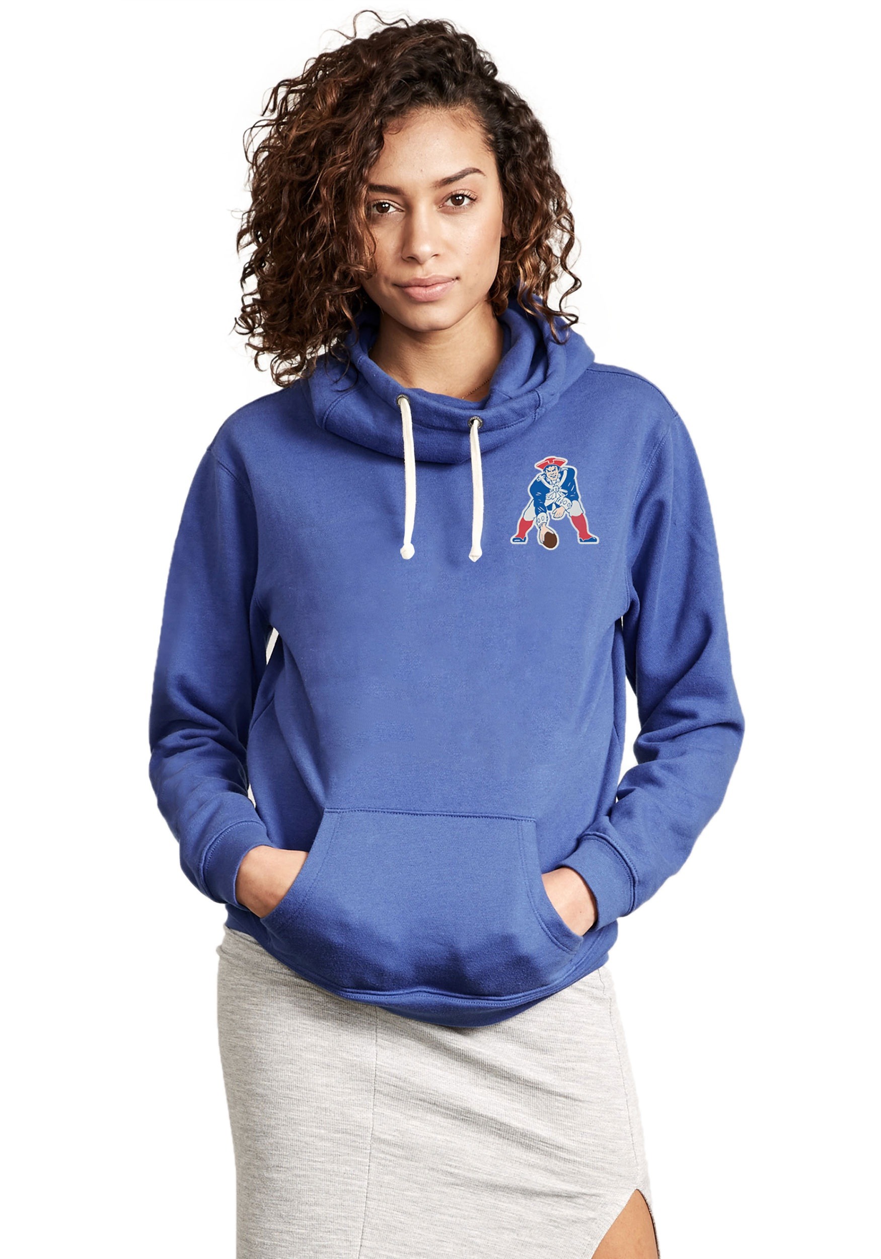 New England Patriots Sunday Cowl Neck Hoodie for Women