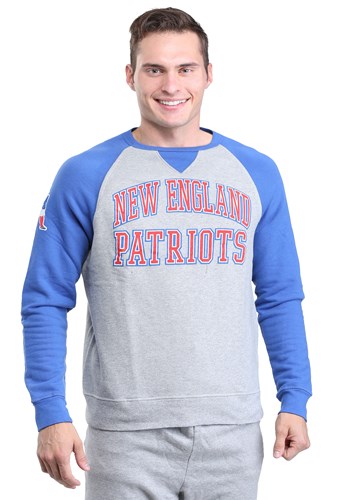 New England Patriots Raglan Formation Mens Fleece Sweater 1