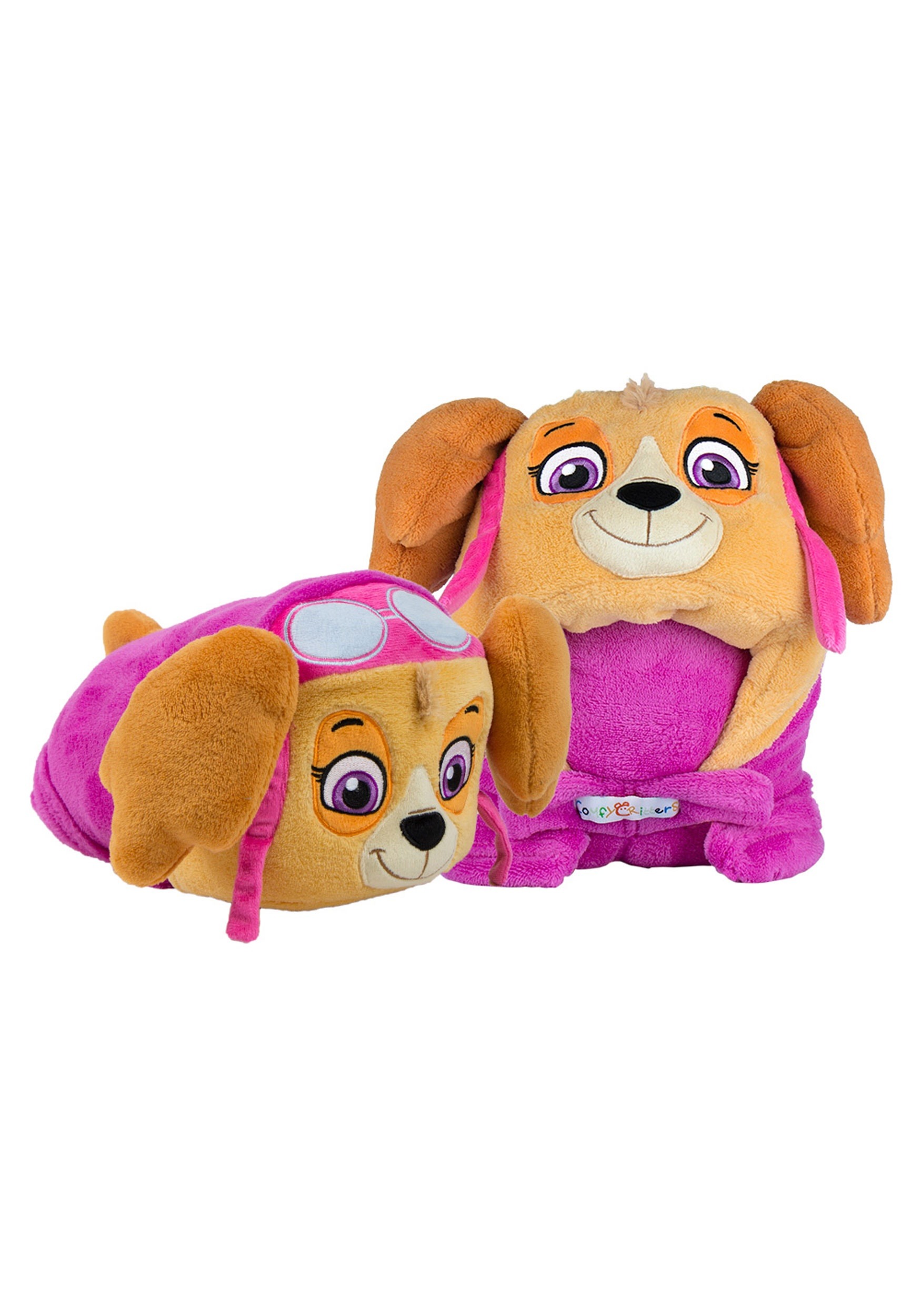 Comfy Critters PAW Patrol Rubble Kids Stuffed Animal Dog Blanket Huggable Toy 