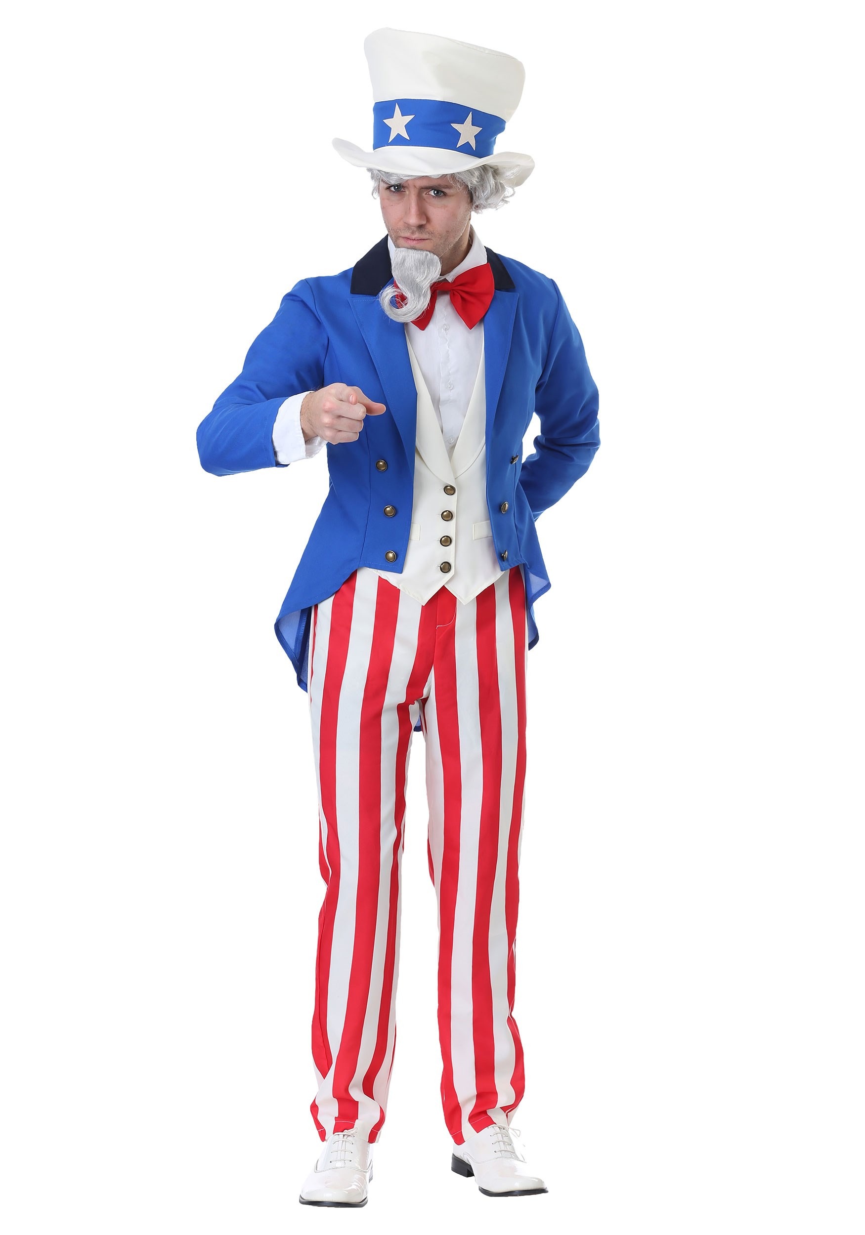 Photos - Fancy Dress Classic FUN Costumes  Uncle Sam Adult Costume | Adult Political Costumes Bl 