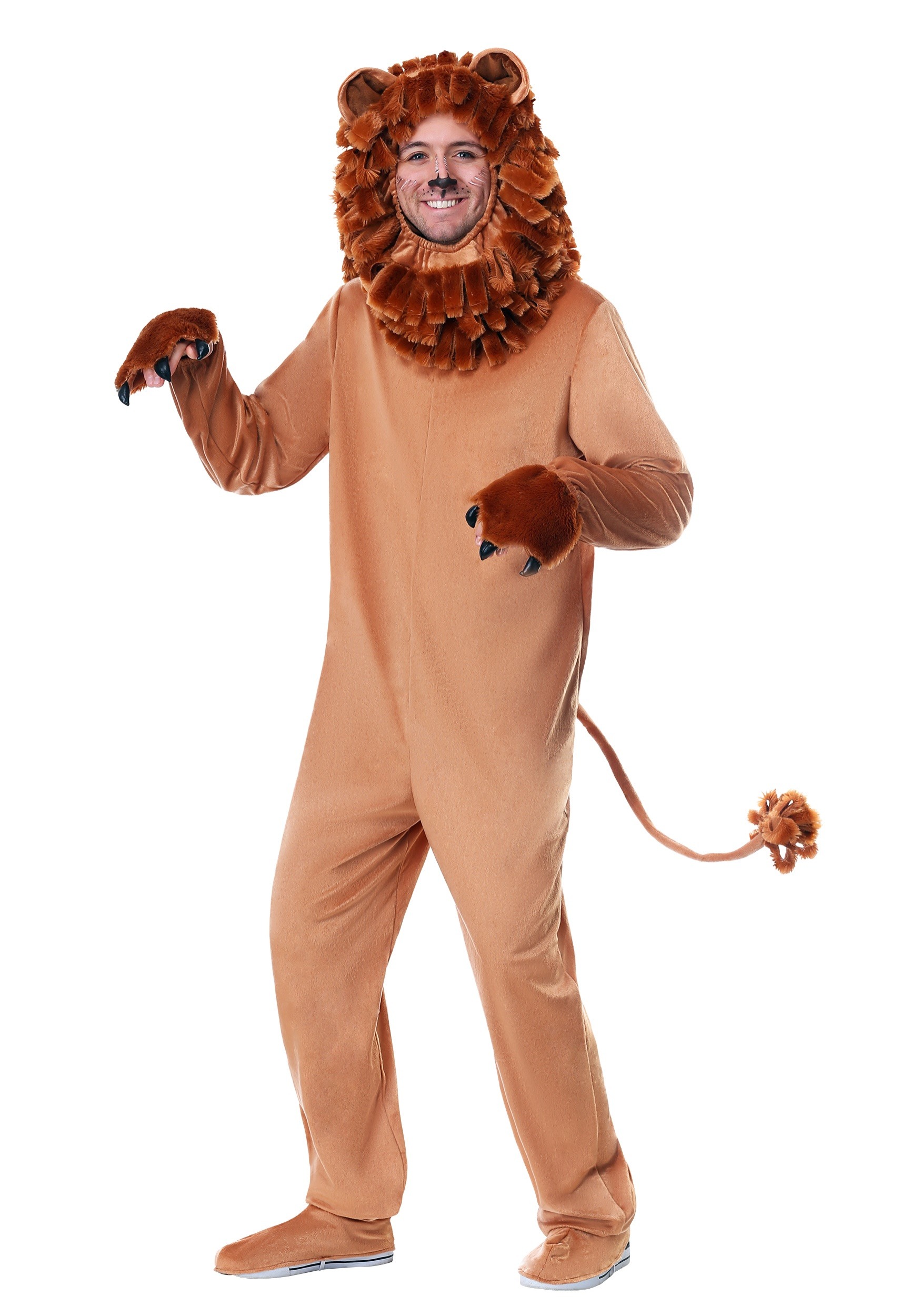 Photos - Fancy Dress Lion FUN Costumes Lovable  Adult Costume Yellow/Beige FUN2635AD 