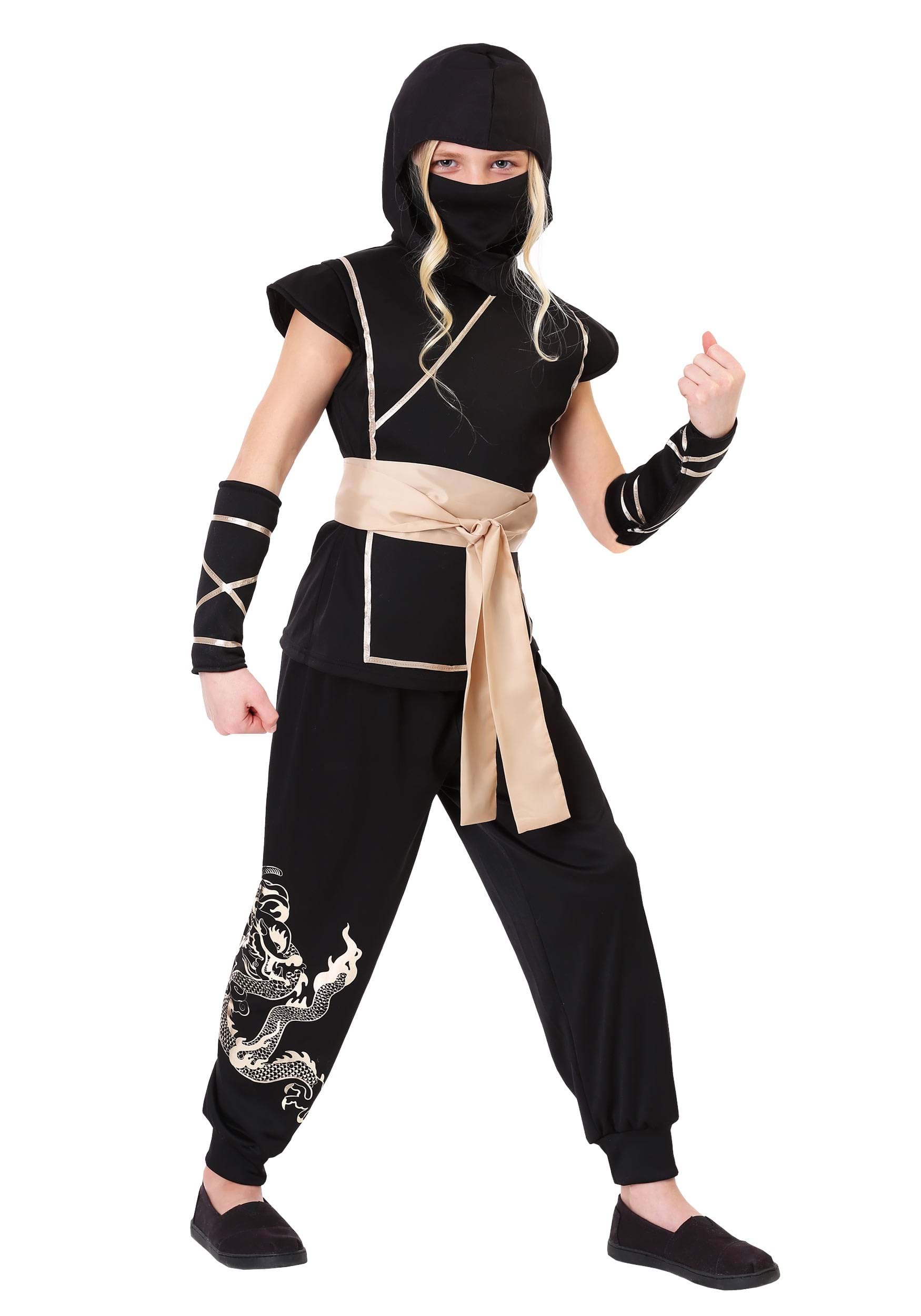 Photos - Fancy Dress Ninja FUN Costumes  Guardian Girl's Costume Black/Brown FUN2651CH 