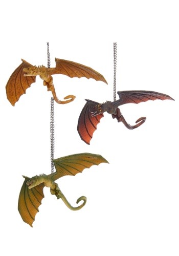 Game of Thrones Dragon 3 Pack Ornament Set