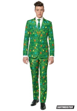 Men's Green Christmas Tree Suitmiester