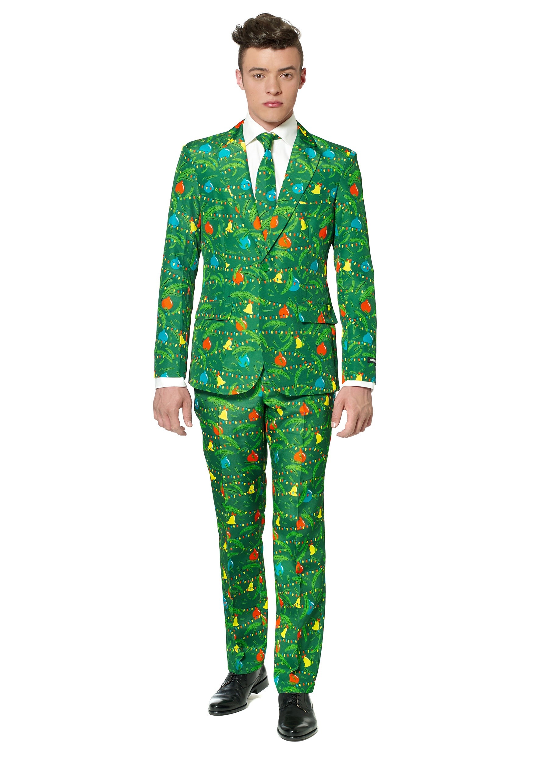 Mens Green Christmas Tree Suitmeister