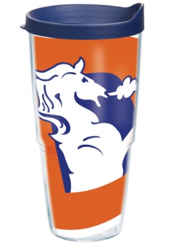 Denver Broncos 24 oz Legacy Tumbler w/ Blue Lid