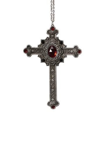 Gothic Cross Necklace Costume Accessory