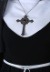 Gothic Cross Necklace Costume Accessory Alt 2