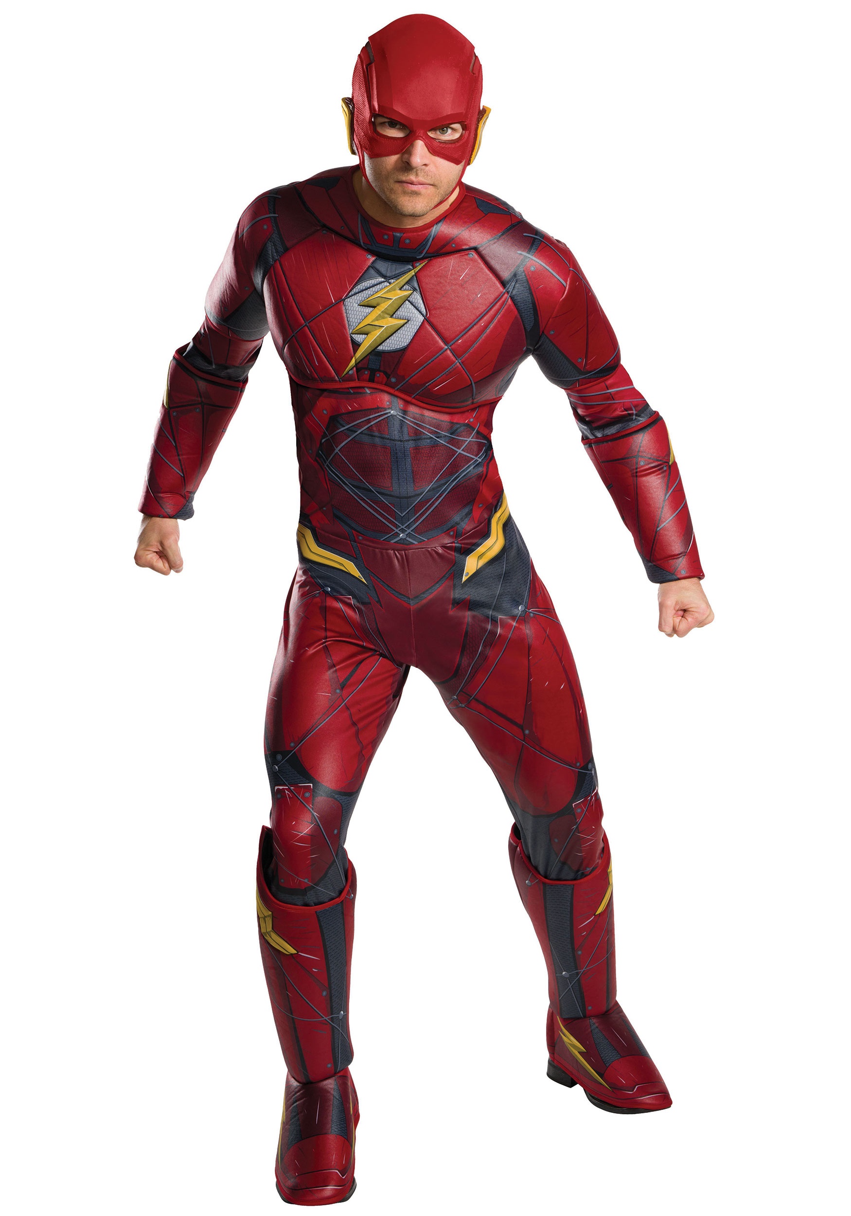 Photos - Fancy Dress Rubies Costume Co. Inc Justice League Adult Deluxe Flash Costume Red/G 