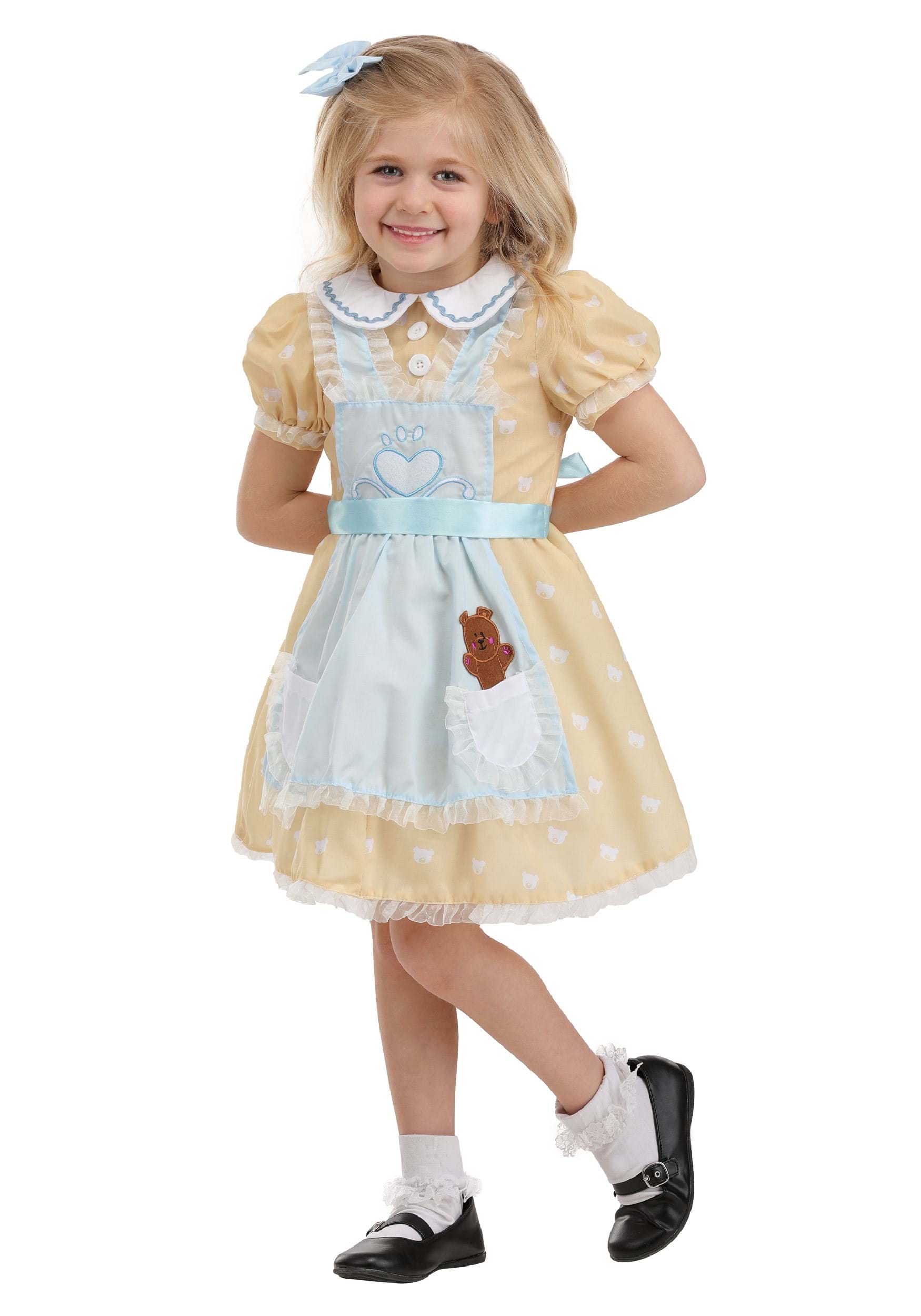 Girls Toddler Goldilocks Costume Dress | Storybook Costumes