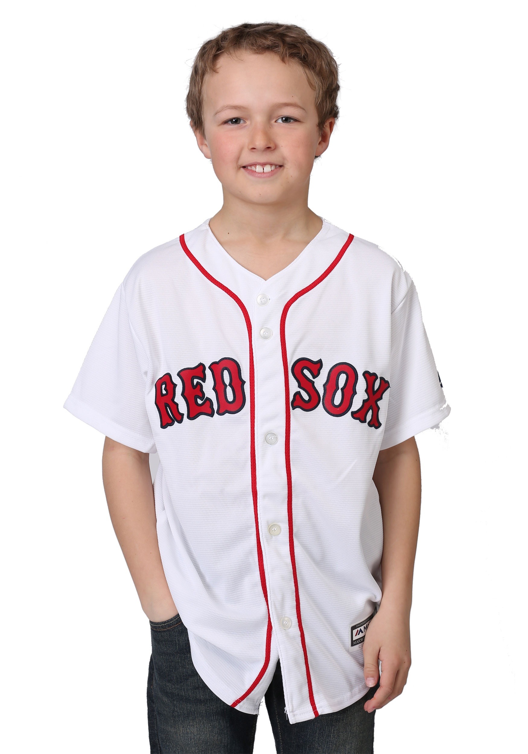اجهزة الليزر Red Sox Home Replica Blank Back Youth Jersey اجهزة الليزر