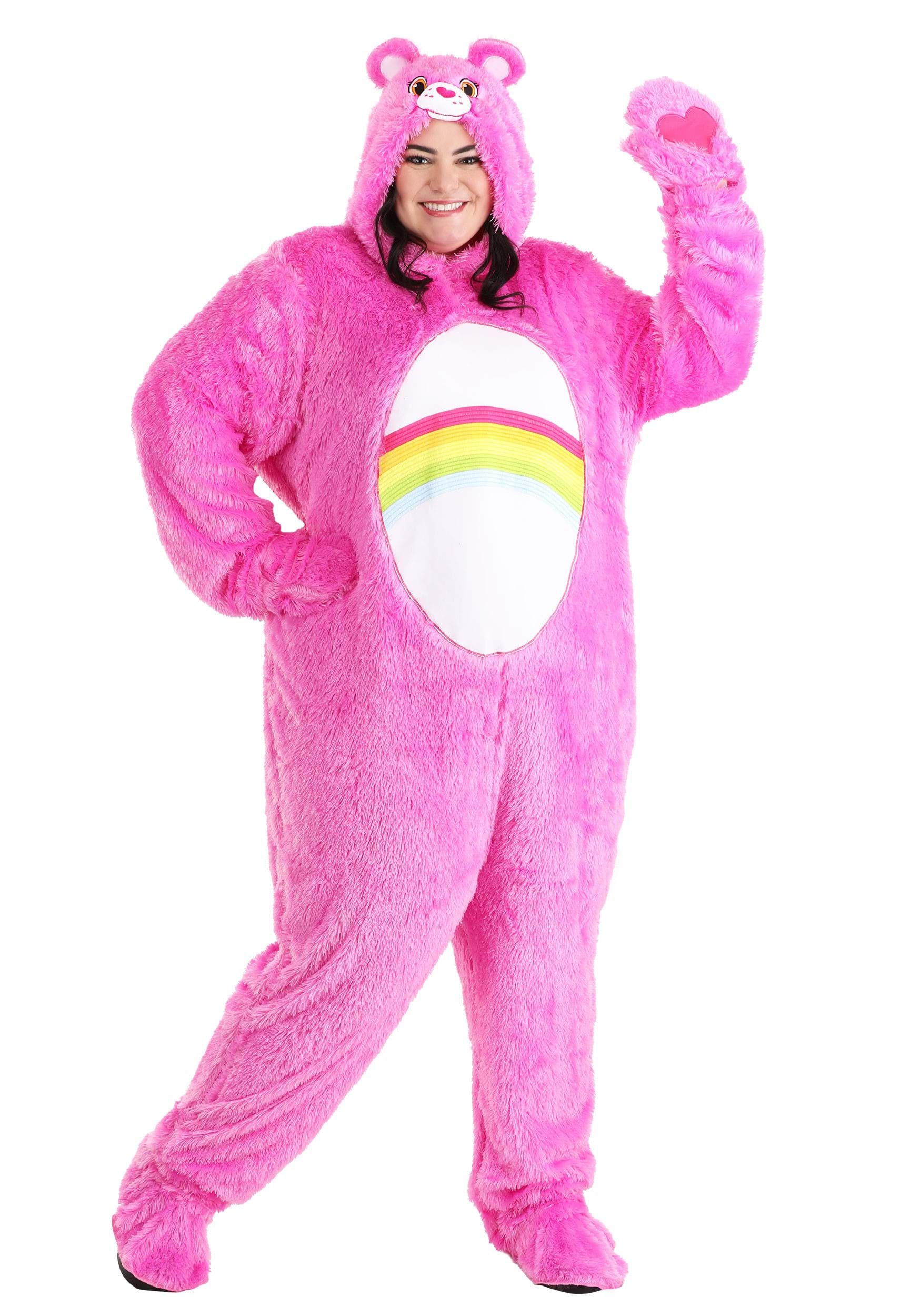 Photos - Fancy Dress CARE FUN Costumes Adult Plus Size Classic Cheer Bear  Bears Costume Pink 