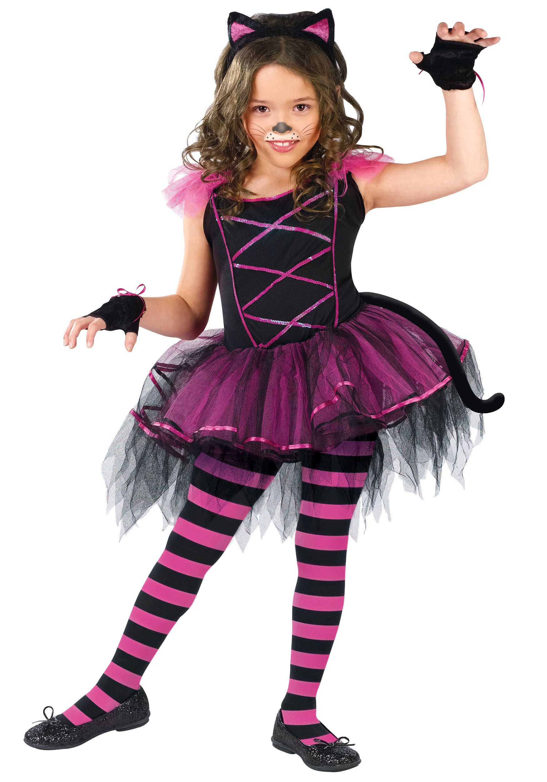 Photos - Fancy Dress Fun World Caterina Tutu Kids Costume | Girl's Costumes Black/Pink FU11