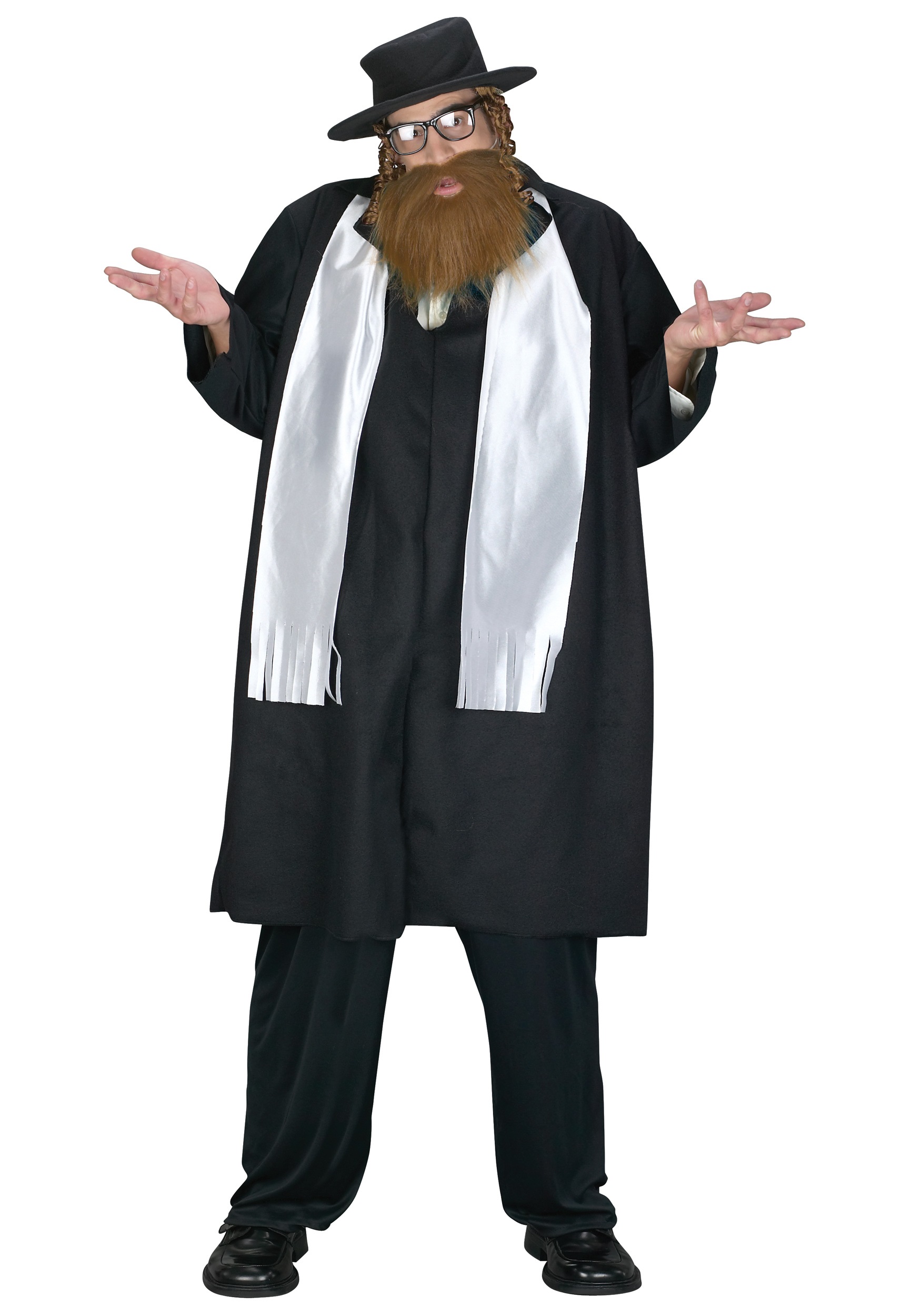 Plus Size Mens Rabbi Costume