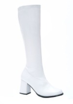 White Gogo Womens Boots