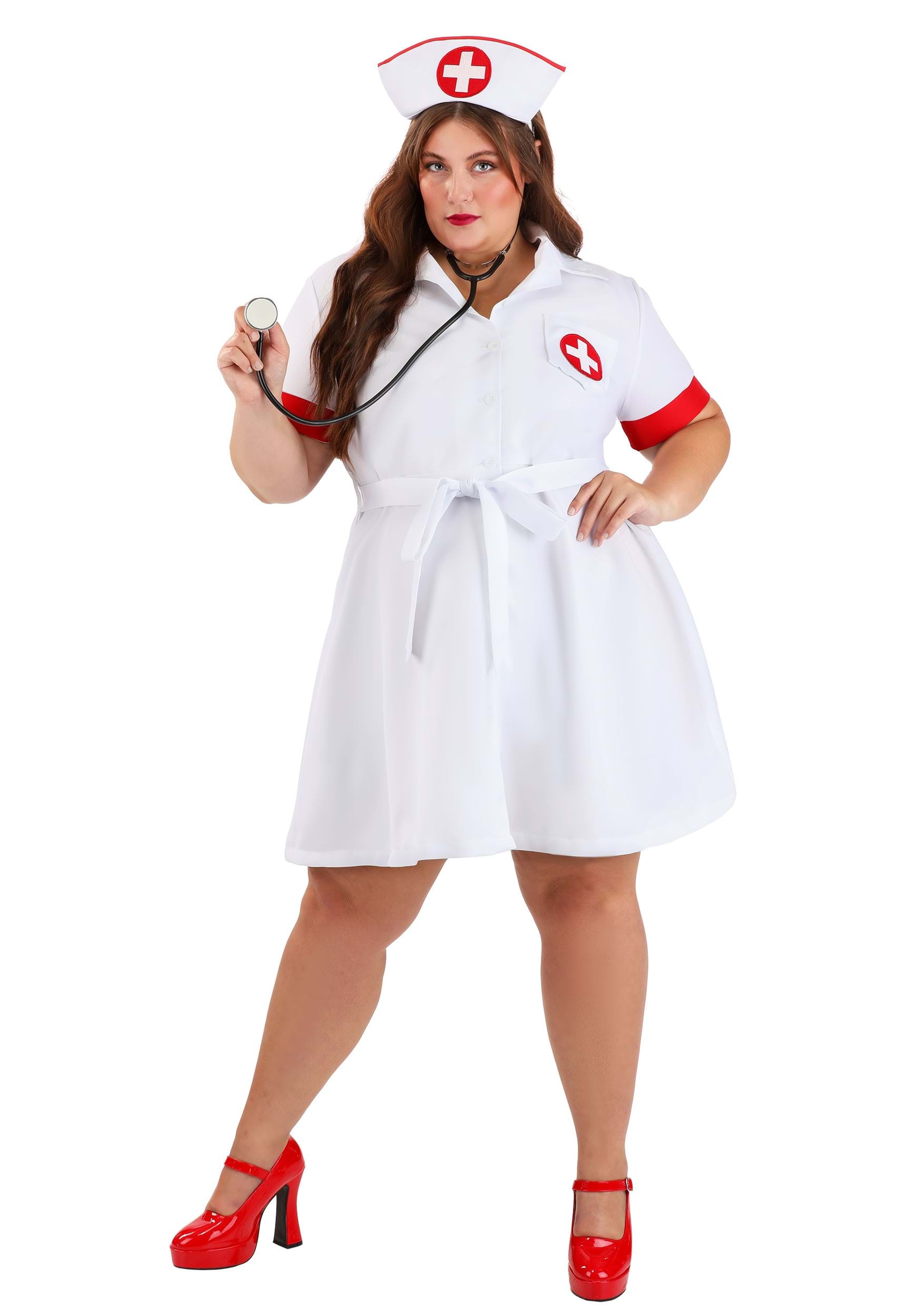 Costume Da Infermiera Per Peluche 14-18" - Completo Con Cappello E Stivaletti - Adatto A Build-A-Bear E Orsetti