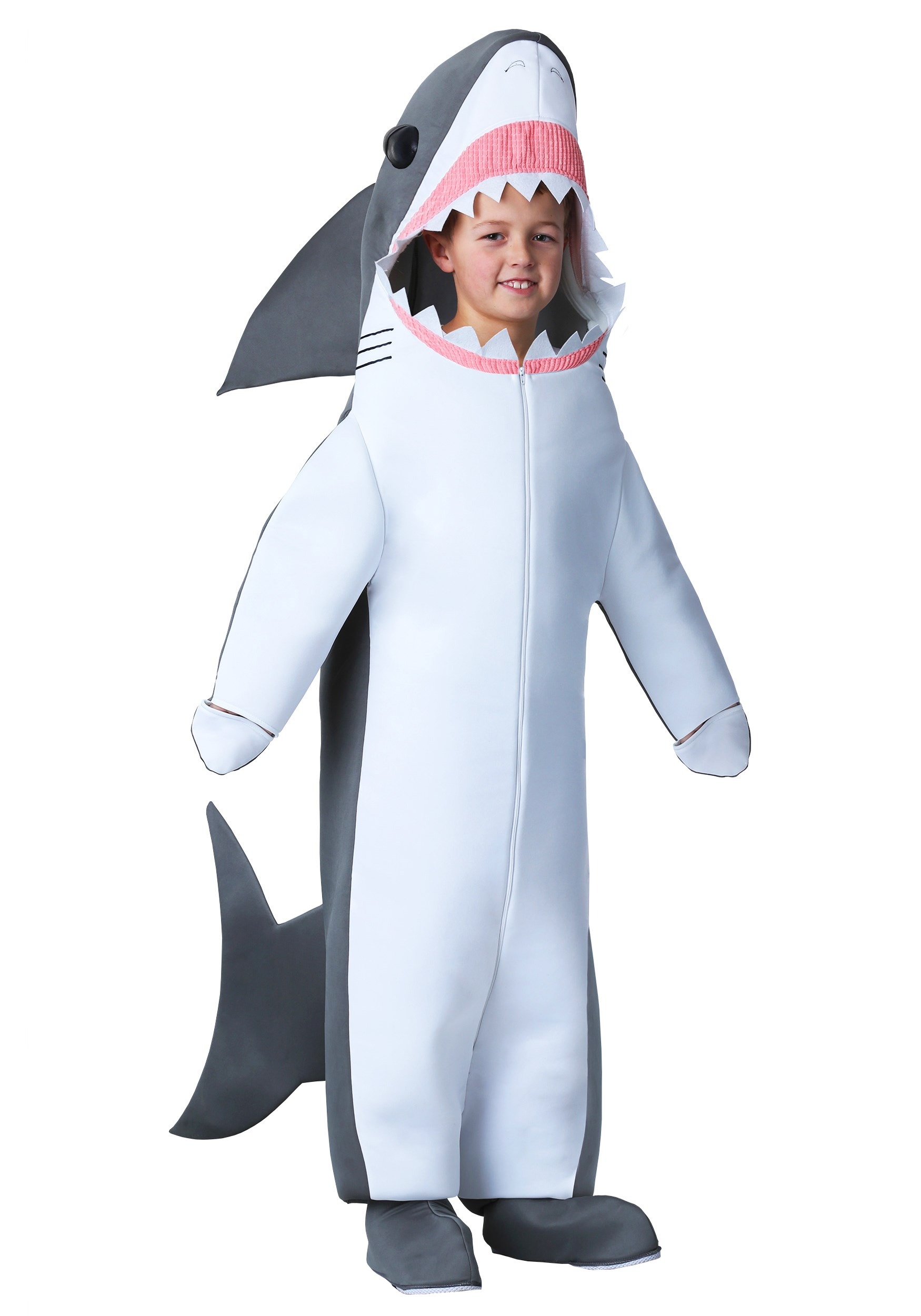 Photos - Fancy Dress Great White FUN Costumes  Shark Kid's Costume Pink/Gray/White FUN26 