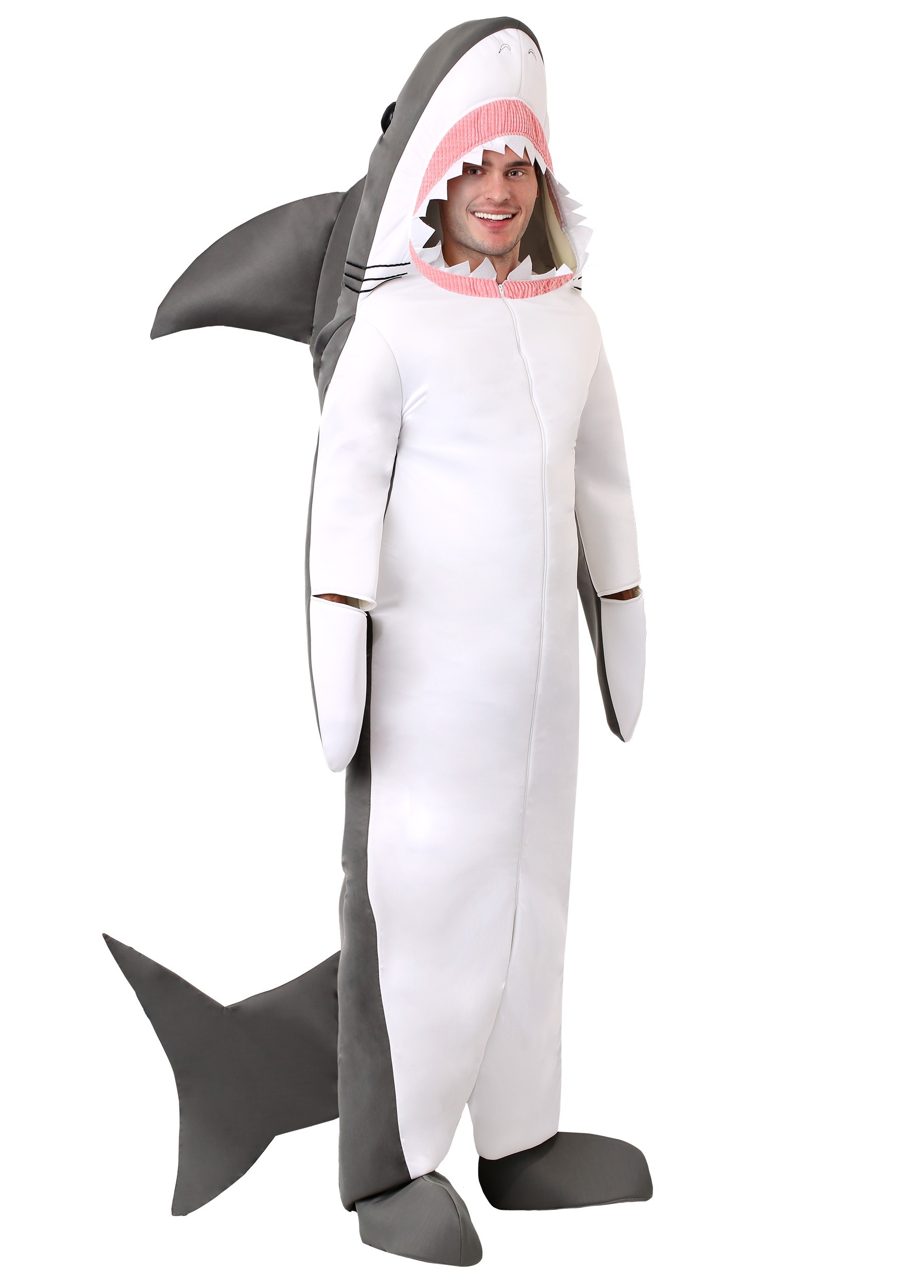 Photos - Fancy Dress Great White FUN Costumes  Shark Adult Costume White FUN2646AD 