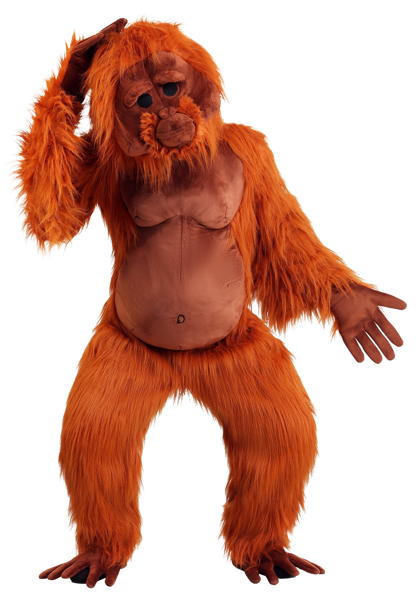 Photos - Fancy Dress Gorilla FUN Costumes Orangutan Costume for Adults Yellow FUN2905AD 