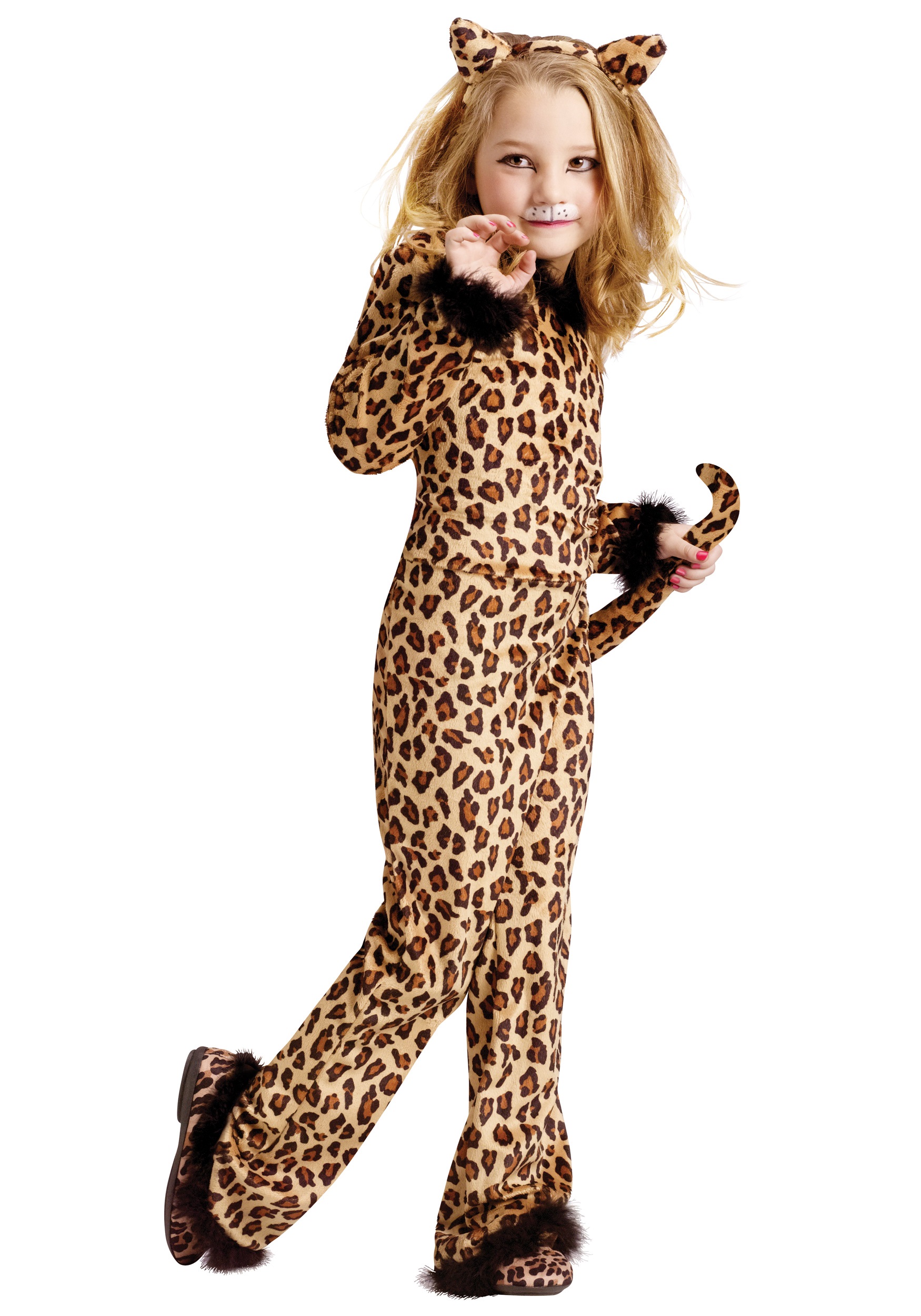 Pretty Leopard Girls Costume