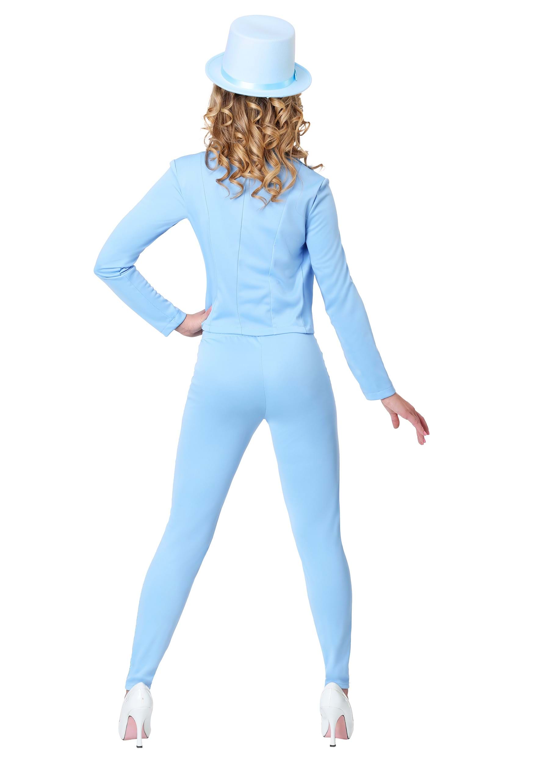 Female Blue Tuxedo Adult Costume , 90's Movie Costumes
