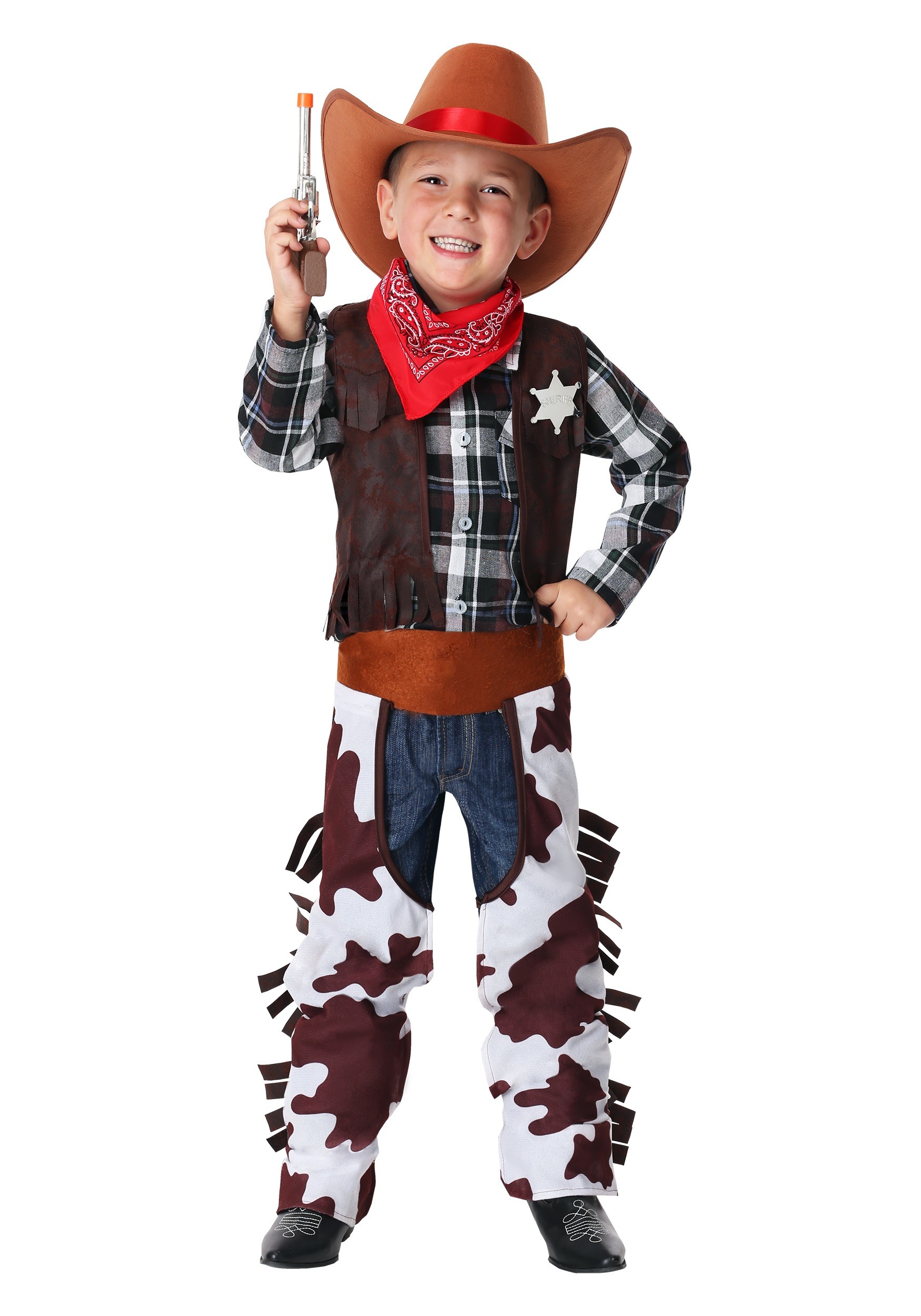 Photos - Fancy Dress West FUN Costumes Wild  Sheriff Costume for Toddler's Brown/Yellow/ 