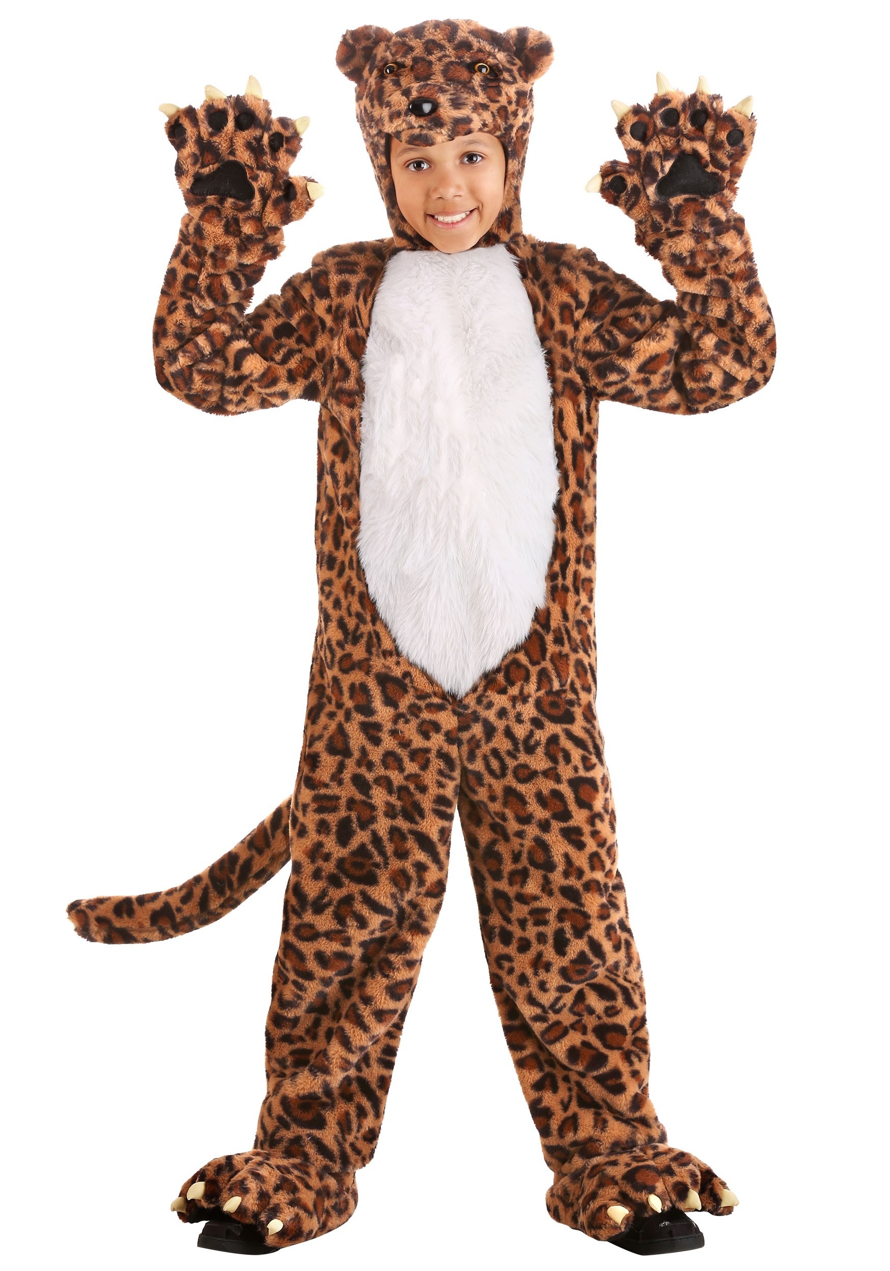 Photos - Fancy Dress Leopard FUN Costumes Leapin'  Costume for Kid's Black/Brown/White F 