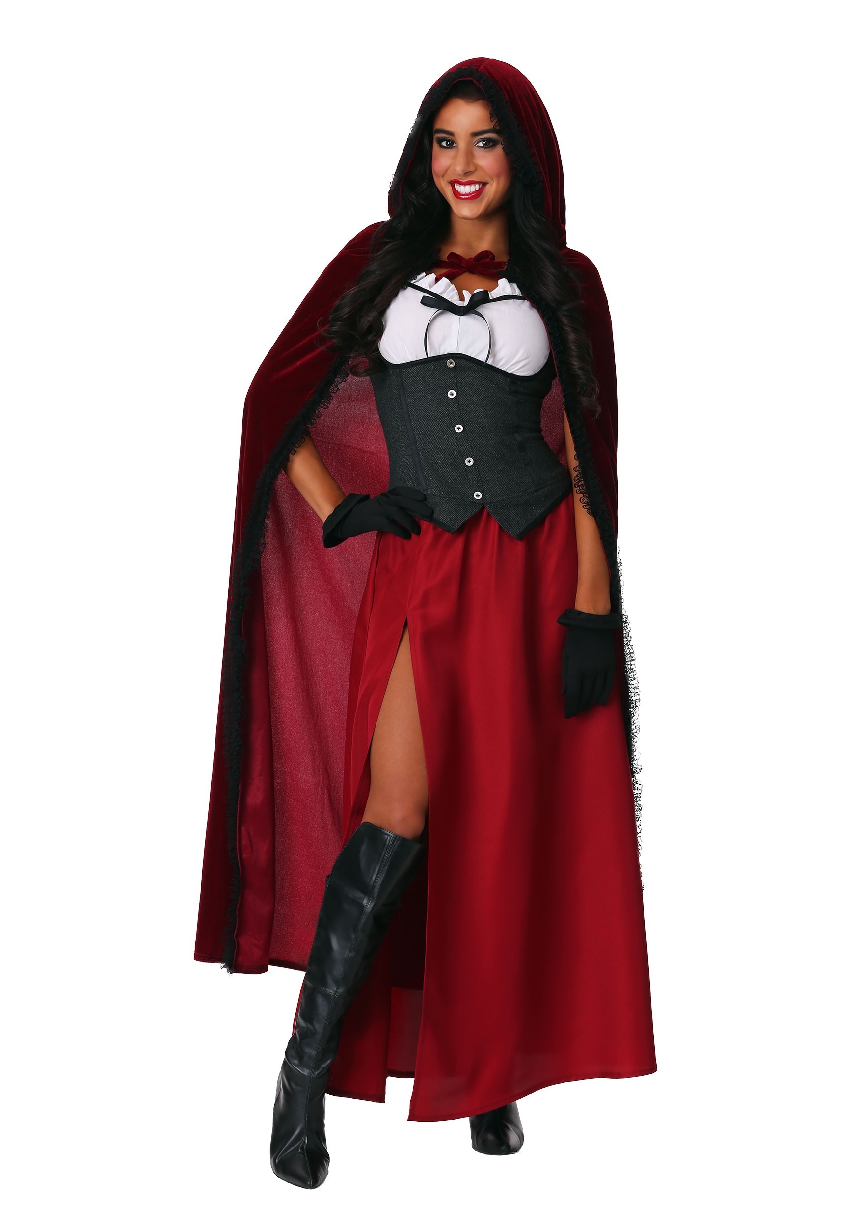 Photos - Fancy Dress FUN Costumes Ravishing Red Riding Hood Women's Costume Red/Gray/Wh