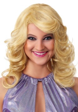 Womens 1970s Feathered Wig