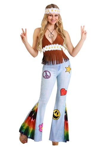 Womens Patchwork Hippie Costume