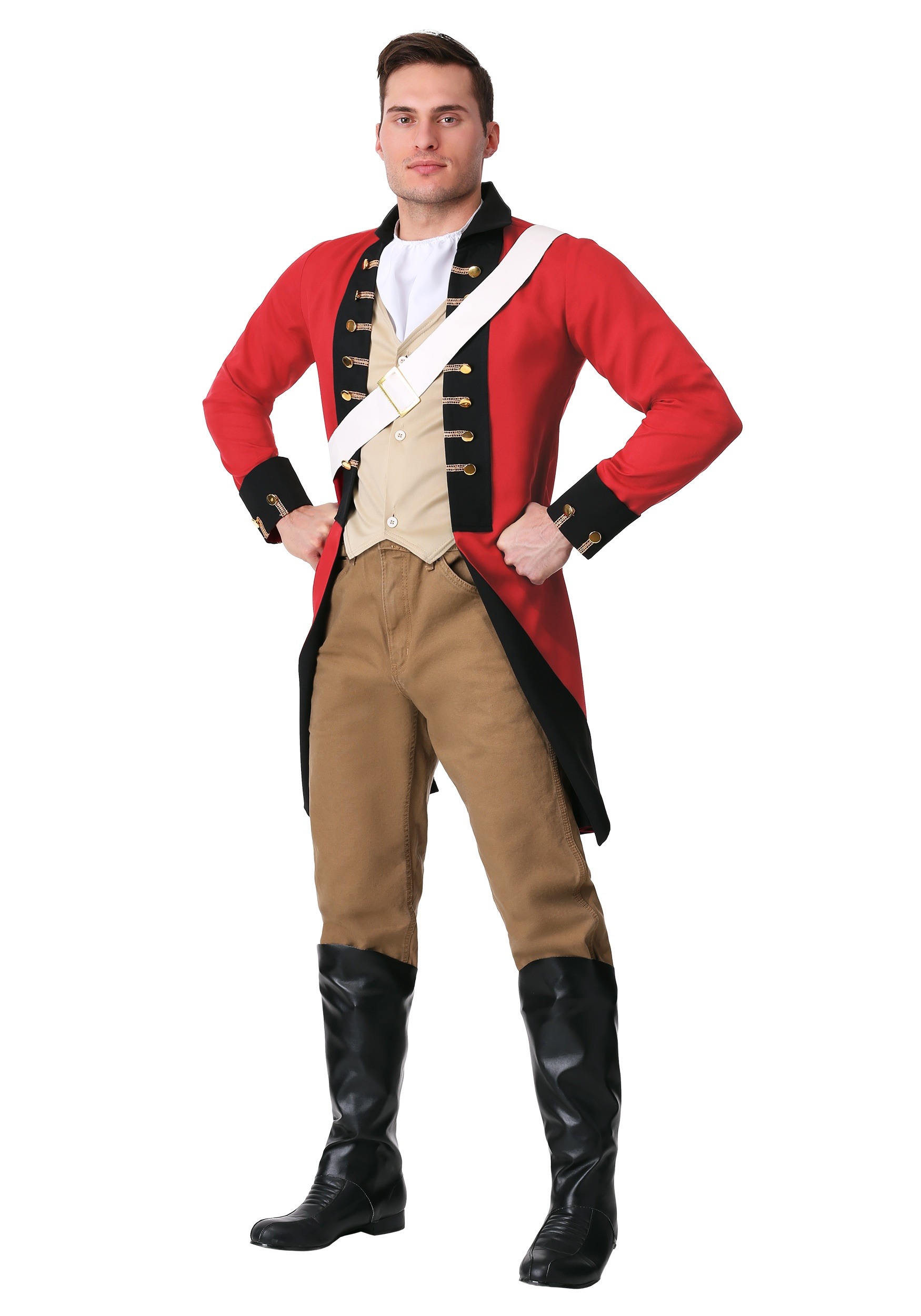 Photos - Fancy Dress FUN Costumes British Redcoat Costume for Men | Historical Costumes Black&#