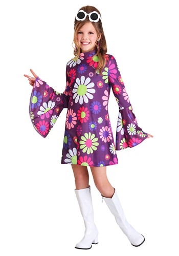 Girls Far Out Hippie Costume