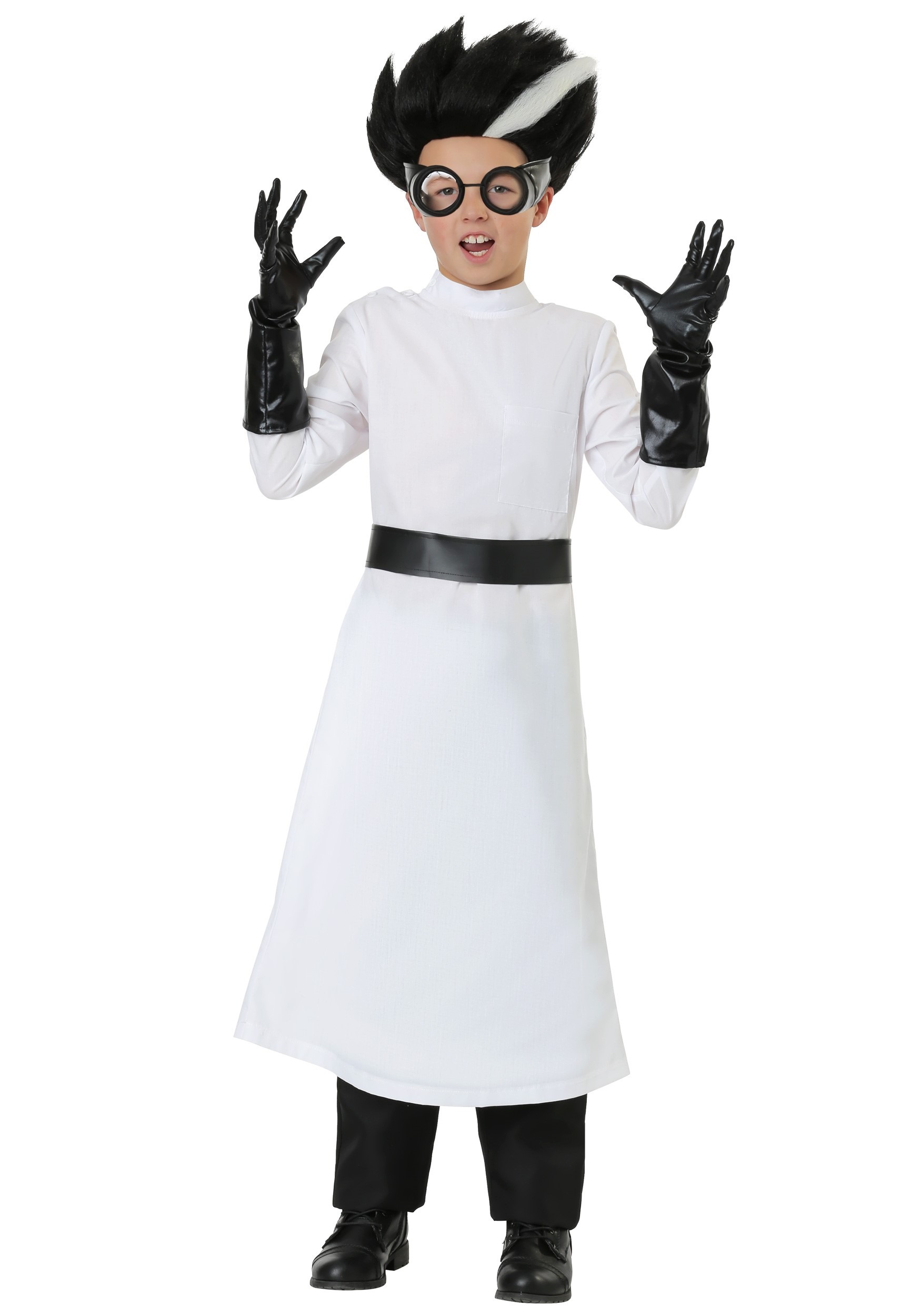 Photos - Fancy Dress MAD FUN Costumes  Scientist Costume for Kids Black/White FUN0148CH 