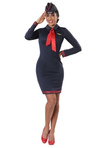 Womens Plus Size Workin The Skies Flight Attendant