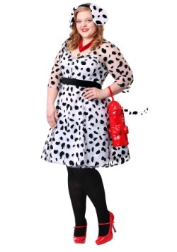 Womens Plus Size Dressy Dalmatian Costume