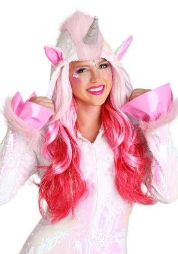 Adult Pink Ombré Wig | Women's Long Wigs