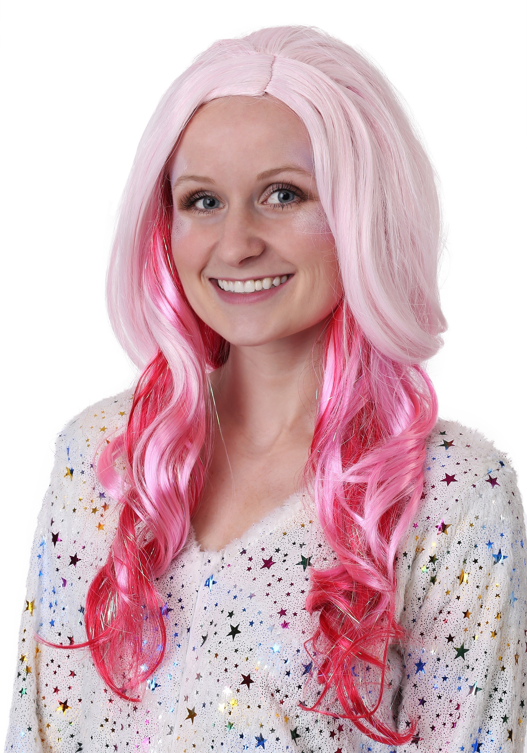 Adult Pink Ombré Wig | Womens Long Wigs