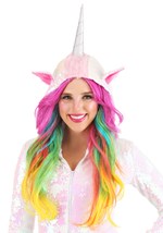 Women's Wavy Rainbow Wig Alt 2