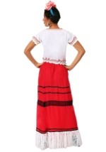 Plus Size Red Frida Kahlo Womens Costume alt 1