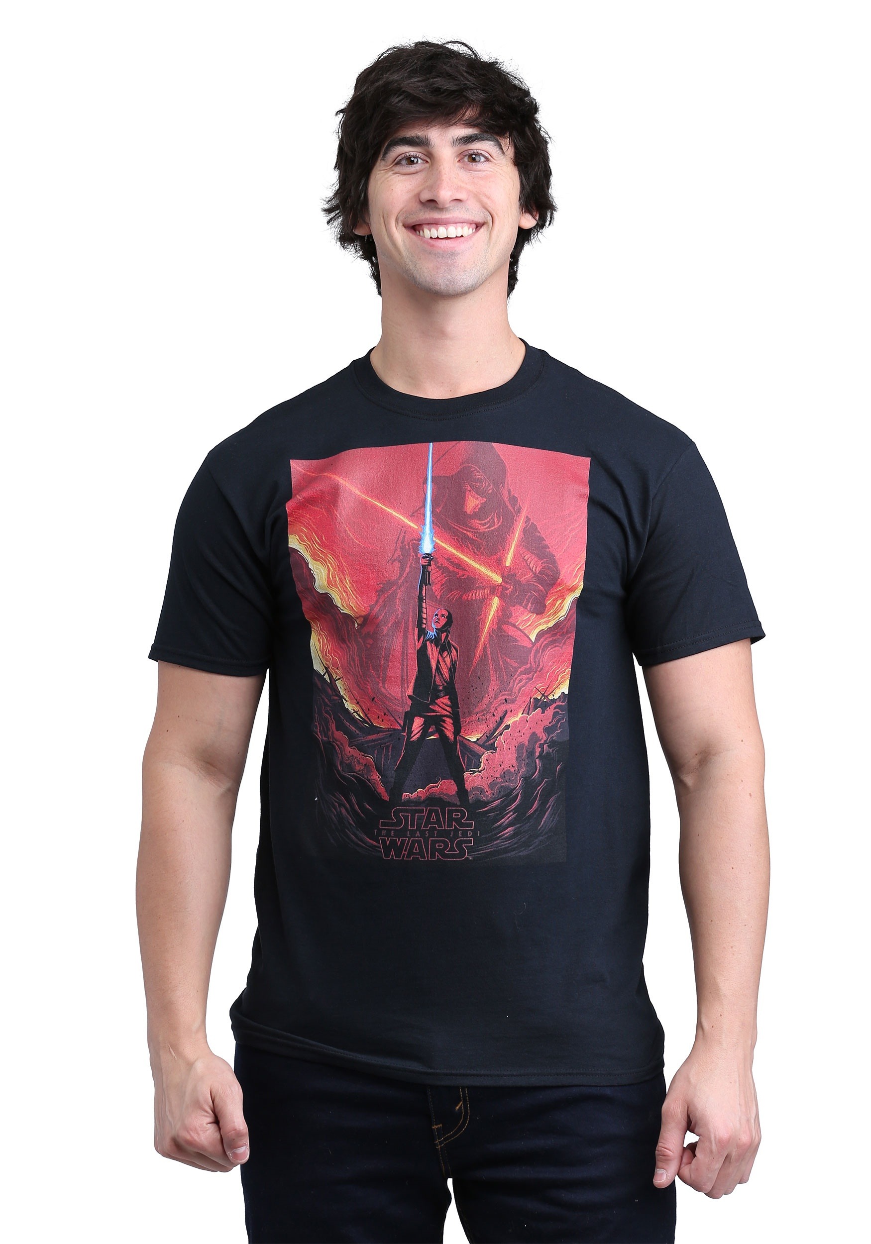 Star Wars The Last Jedi Force Firelight T-Shirt for Men