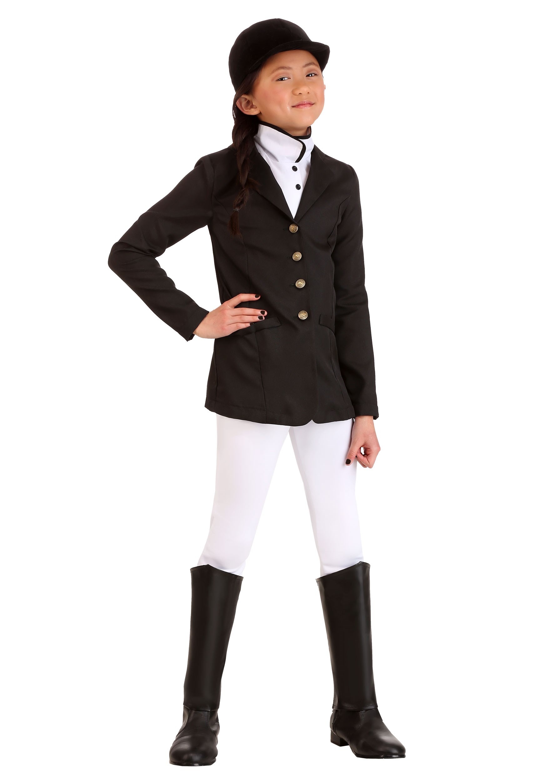 Photos - Fancy Dress FUN Costumes Equestrian Girl's Costume Black/White FUN9412CH