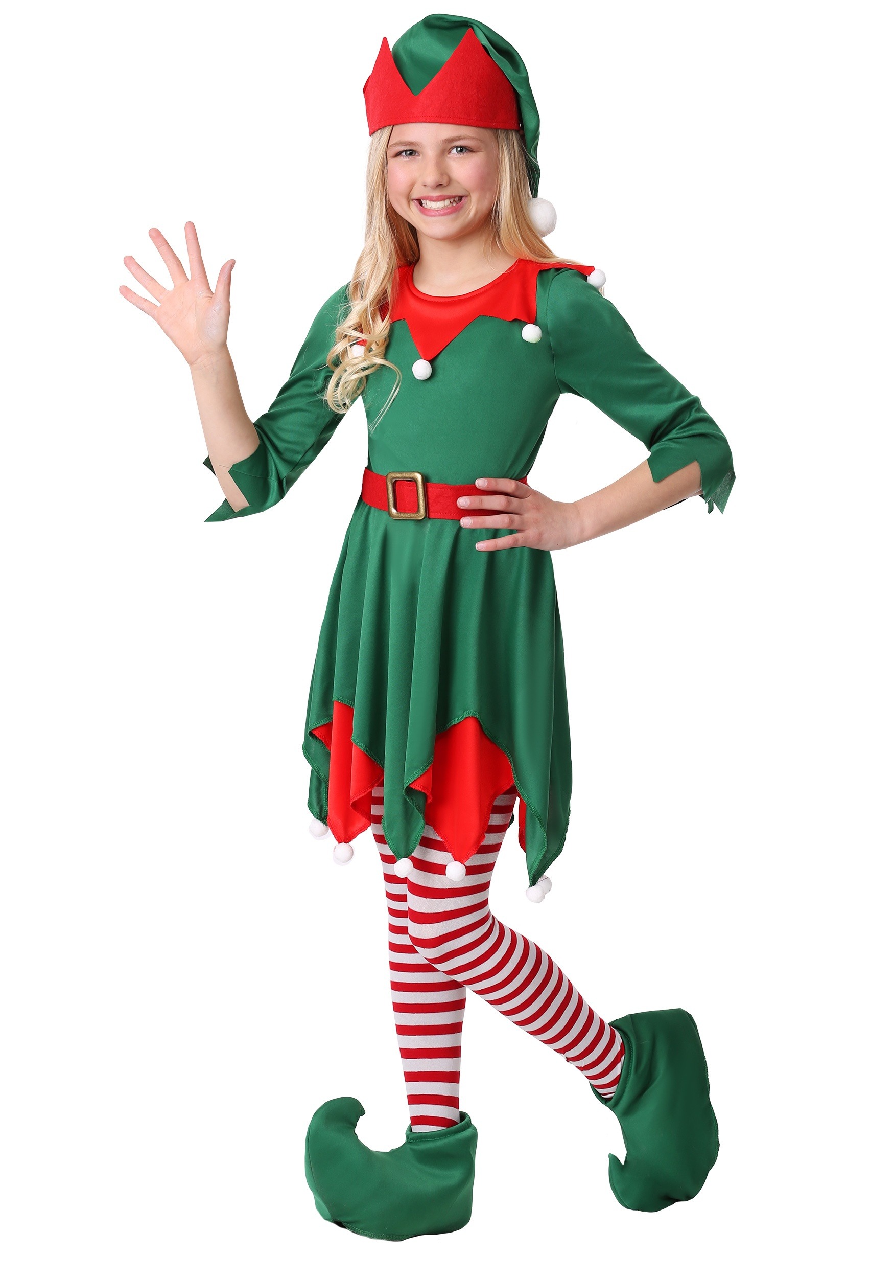 Photos - Fancy Dress Helper FUN Costumes Santa's  Costume for Girls Green/Red FUN4072CH 