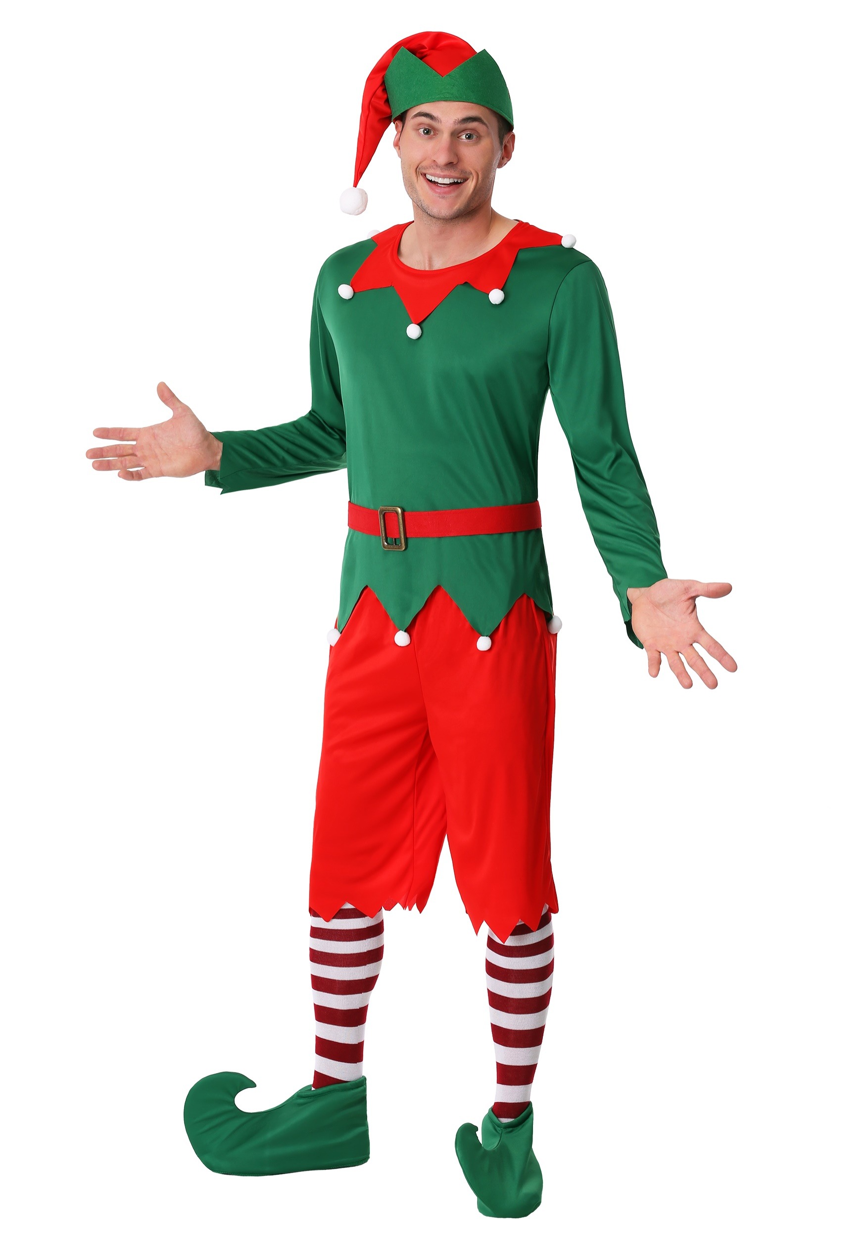 Photos - Fancy Dress Helper FUN Costumes Adult Santa's  Costume | Elf Costumes Green/Red FUN 